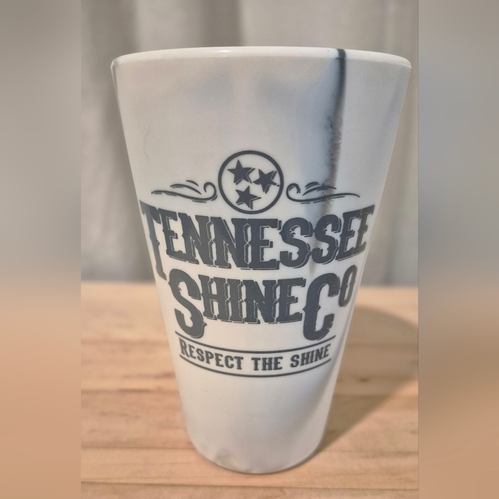 Silipint White and Gray Marble Silicone Tumbler